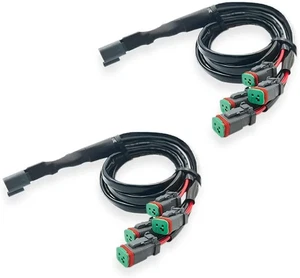 Y Shape Dt Wire Harness Splitter Adopt Corrugated Tube Stable Durable 50cm - Picture 1 of 7