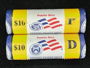 2009-P & D U.S. Mint Wrapped Uncirculated Territories Puerto Rico Quarters - Picture 1 of 3
