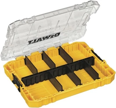 DEWALT Tool Box, Tough Case Organizer, Medium, 8-Compartments, for Small Tools - Image 1 of 4