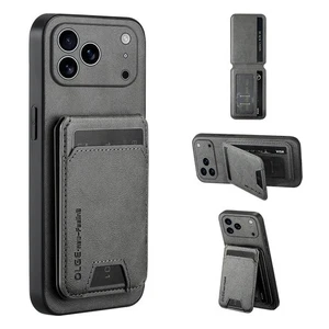 1X Wallet Hülle Aus PU-Leder Magnetisch Für iPhone 17 16 15 14 13 Pro Max - Picture 1 of 27