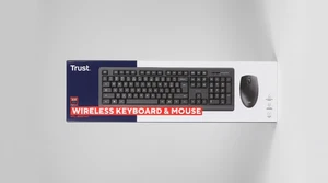 TRUST - Primo Spill Resistant Wired USB Keyboard & Mouse- Black - Picture 1 of 3