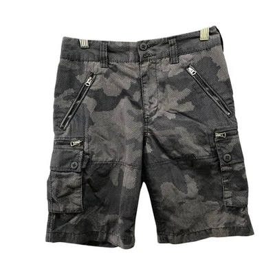 Polo Ralph Lauren Boys Size 12 Cargo Shorts Gray Camo Print Active Tech - Image 1 of 4