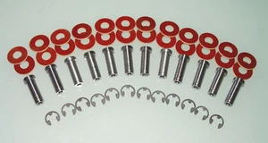 12 Tattoo Machine T-Top Coil Cores Set with BLACK Phenolic Coil Core Washers 1" - Picture 1 of 1