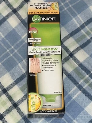 New In Box Garnier Skin Renew Clinical Dark Spot Hand Treatment SPF 30 Vitamin C - Image 1 of 4