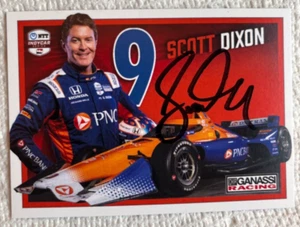 2024 SCOTT DIXON signed INDIANAPOLIS 500 HERO PHOTO CARD INDY CAR - Picture 1 of 2