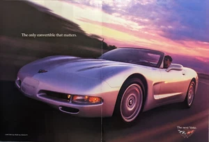 1997 Chevrolet Chevy Corvette The Only Convertible That Matters Vintage Print Ad - Picture 1 of 4