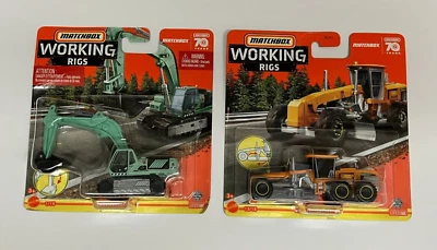 Matchbox Working Rigs MBX Road Grader 13/16 and MBX Excavator 1/16 - Image 1 of 4