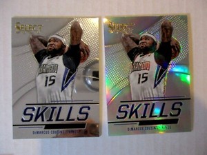 2013-14 Panini Select Skills Silver Prizm AND BASE DeMarcus Cousins #17