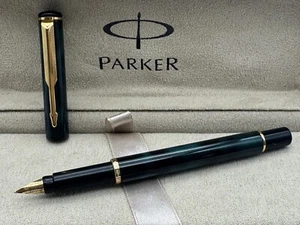 Pluma Estilográfica Parker Vintage Serie 88 Patrón Verde Color Plumín Fino Sin Caja - Imagen 1 de 4