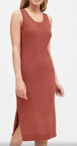 Banana Republic Metallic Sleevesless Scoop-neck Sweater Dress Sz M NWT $128 - Picture 1 of 9