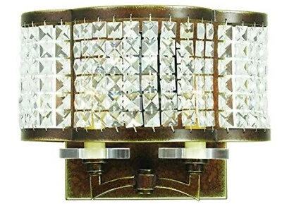 Arandela de parede Livex Lighting pintada à mão bronze palacial 50568-64 nova na caixa! - Imagem 1 de 2