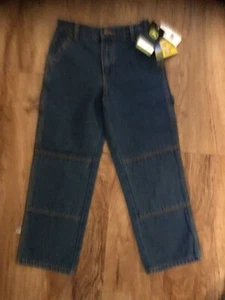 New W Tag John Deere Boys Jeans 7 Regular Straight Blue - Picture 1 of 2