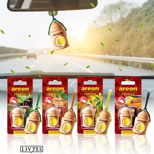 AREON Fresco LONG Lasting Natural Car Oil Fragrance Hanging Car Air Freshener - Picture 1 of 32