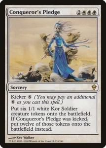 Conqueror's Pledge SP Zendikar MTG Magic the Gathering White English Card - Picture 1 of 1