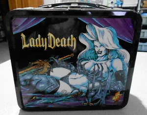 Vintage Chaos Comics Lady Death - Metal Lunchbox Dynamic Forces 2000  - Picture 1 of 6