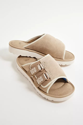 UGG Goldenco Strap Slide Sabbia Santorini Taglia UK8 EU42 Nuovo con scatola!