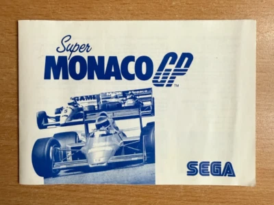 SUPER MONACO GP - Sega Instruction Manual - Image 1 of 2