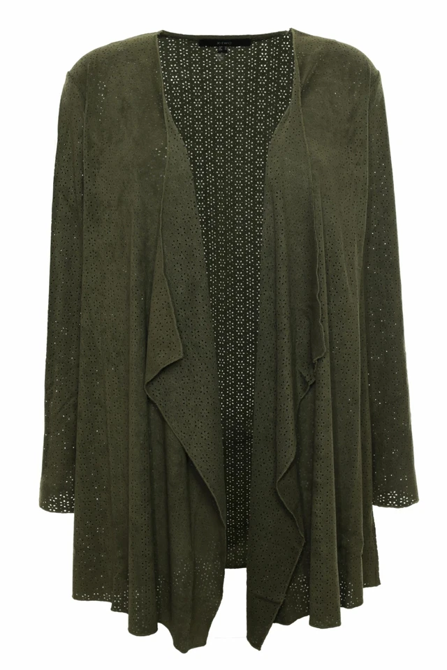 X Due Bennet Giacca Cardigan Mantello Tratto di Donne Look a Strati Plusgröße - Immagine 1 di 1