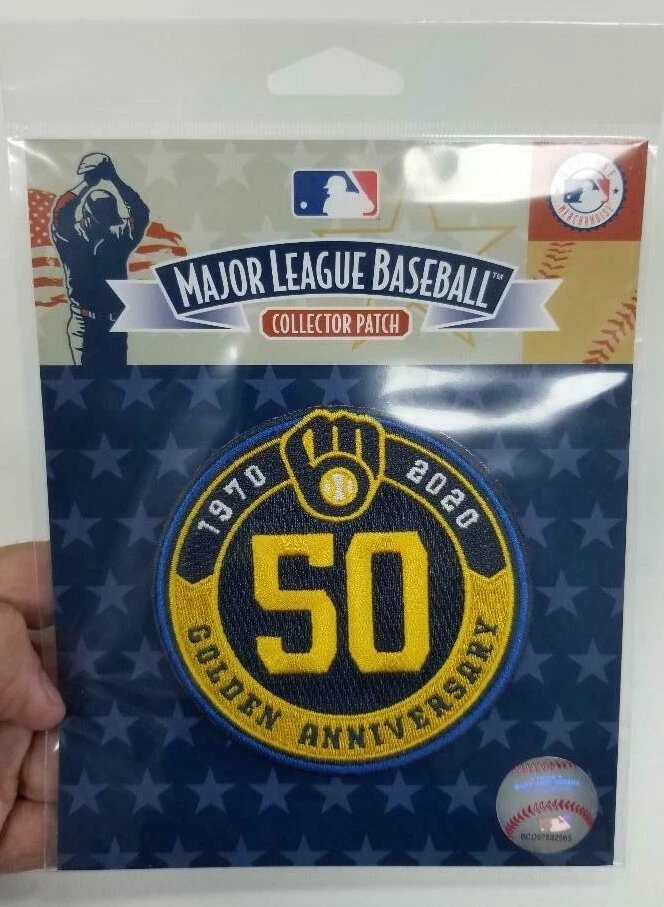Milwaukee Brewers 50th Golden Anniversary 2020 Patch MLB Baseball Jersey Patch  - Image 1 of 1