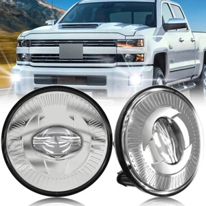 2pcs Round LED Fog Lights Assembly for 07-13 Chevy Avalanche Suburban Tahoe GMC - Picture 1 of 5