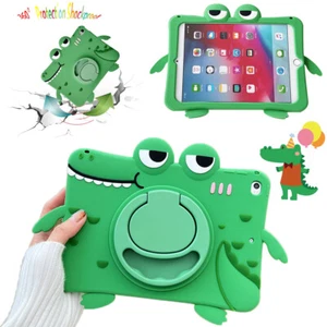 For iPad 9.7 5/6th 10.2 7/8/9th 10.9 10th Gen Tablet Case Silicone Stand Cover - Picture 1 of 16