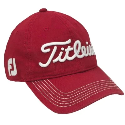 Gorra de golf Titleist Pro V1 FootJoy FJ roja Tour Dad gorra correa ajustable OSFM Foto 1 de 4