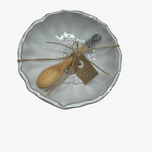 Mud Pie Candy Dish Welcome to our home pineapple w/spoon NWT great gift mudpie - Picture 1 of 6