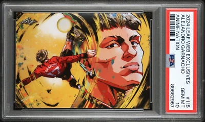 ALEJANDRO GARNACHO 2024 LEAF WEB EXCLUSIVES ANIME NATION /176 #115 PSA 10 - Image 1 of 2