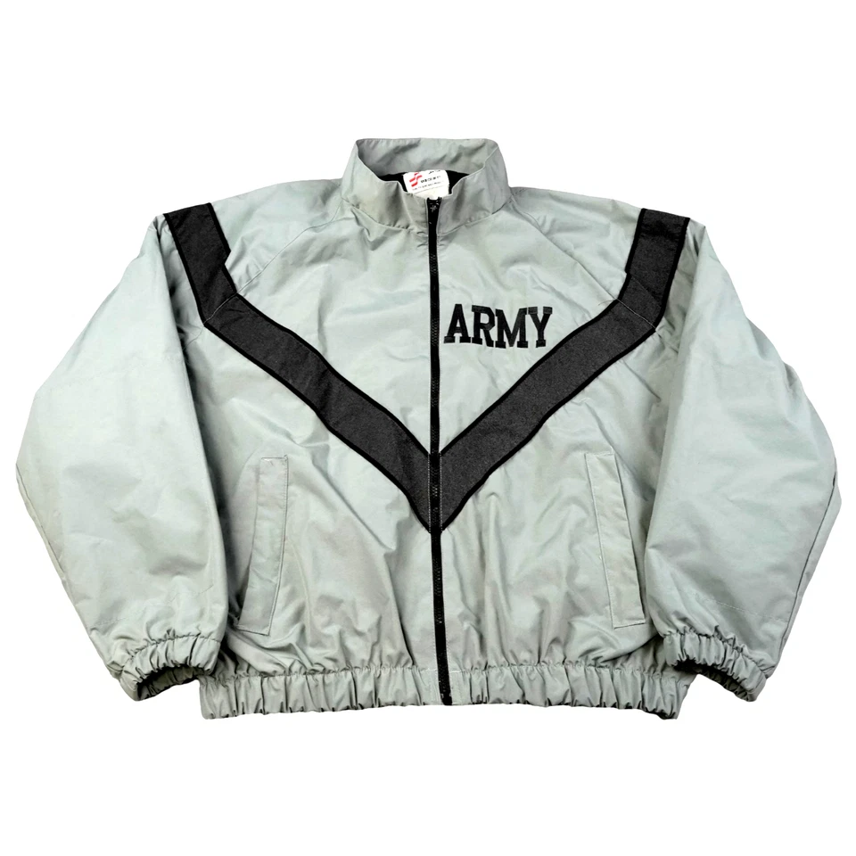Vintage Army Jacket Medium Reflective Gray IPFU Training Windbreaker Improved PT - Image 1 of 4