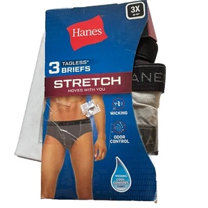 Nuevos calzoncillos HANES talla 3X 48"-50" cómodos flexibles, elásticos y absorbentes de humedad - Imagen 1 de 2