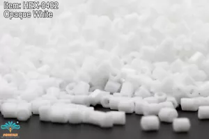 Miyuki Hexagon 2 cortes 11/0 blanco opaco hex-0402 - Imagen 1 de 1