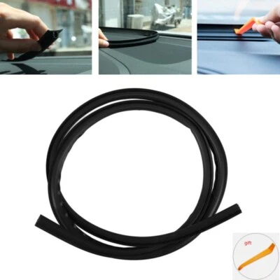 Tira de sellado universal para tablero de instrumentos de 1,6 m parabrisas empuje goma hueco aislamiento acústico Foto 1 de 4