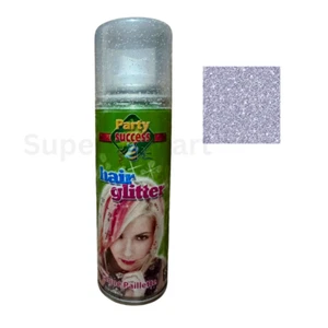 Silver Glitter Hair Spray Wash Out Party Success Temporary Hair Colour - Picture 1 of 1