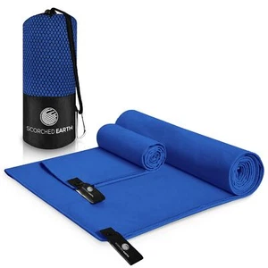 ScorchedEarth Microfiber Travel & Sports Towel Set - Quick Dry Super Absorben... - Picture 1 of 7