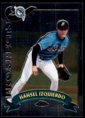 2002 Topps Chrome Prospects Hansel Izquierdo Rookie .  Florida Marlins #T232 - Image 1 of 2