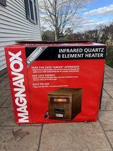 Magnavox 8 element Infrared Heater wood cabinet -Portable Heater NOB - Picture 1 of 4