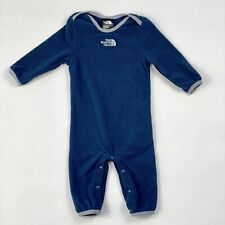 The North Face Infant Baby Fleece One Piece Bunting Blue 3-6 M