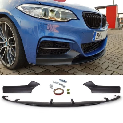 AFTER MARKET Alerón delantero Sport Performance 3 piezas se adapta a BMW F22 F23 paquete M parachoques