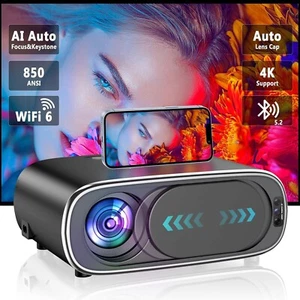 Immver Projektor 4K unterstützt, Autofokus & Keystone, 850ANSI, Native 1080P WiFi - Bild 1 von 9
