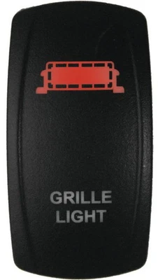 Dragonfire Laser Etch Dual LED Switch - Grill Light - Red ATV/UTV 522619 - Image 1 of 3
