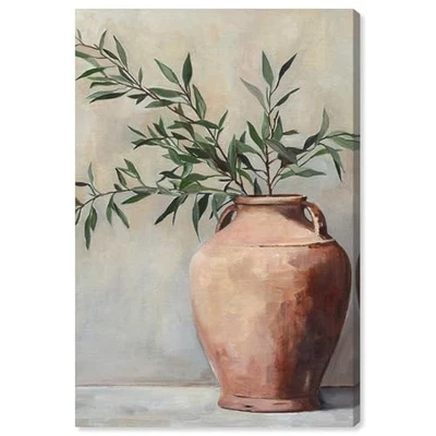 Arte de pared Art Remedy rama de olivo 24" L x 16" W galería envuelto lienzo envuelto Foto 1 de 4