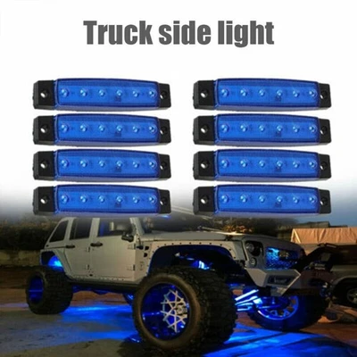 Rock Light ABS ATV Blue 6 LED Underbody Boat DC 12V-24V For Jeep Offroad Light - Image 1 of 4