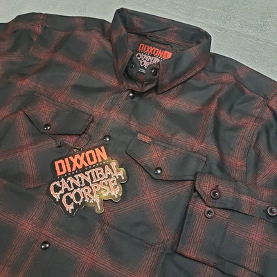 NWT DIXXON Men's Large CANNIBAL CORPSE Flannel Shirt  - Image 1 of 4