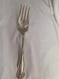 WM Rogers & Son AA SERVIERGABEL 8 1/2" BLUMENMUSTER USA versilbert - Bild 1 von 17