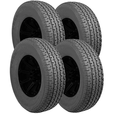 (QTY 4) ST215/75R14 Freestar M-108+ Trailer Load Range C Black Wall Tires Foto 1 de 4