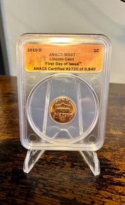 2010 P & D Lincoln Cent Set – MS67 First Day of Issue – #2720/9849 - Image 1 of 4