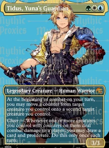 Tidus, Yuna's Guardian High Quality Custom Altered Art Playtest Proxy Card - Picture 1 of 5