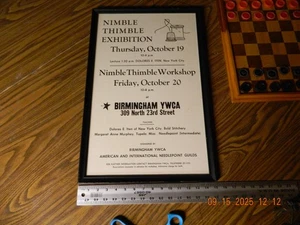 The Nimble Thimble Marquee Convention Promotion Poster Framed 15" x 25" 1OAK - Picture 1 of 3