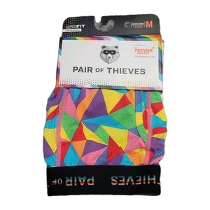 Pair of Thieves Mens Size Medium 31"-33" Colorful Printed Breathable Boxer Brief - Picture 1 of 11