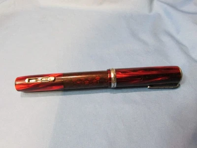 ¿Antiguo vintage? Waterman Ideal Pluma Estilográfica Mármol Clip Tapa! Foto 1 de 4